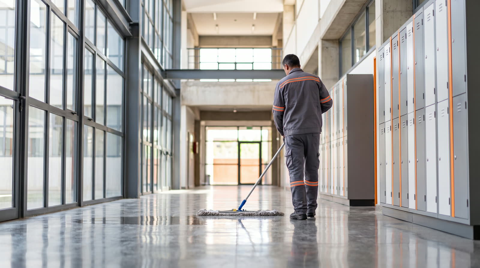 Öffentlicher Sektor, Reinigung von Schulen und Verwaltungen
